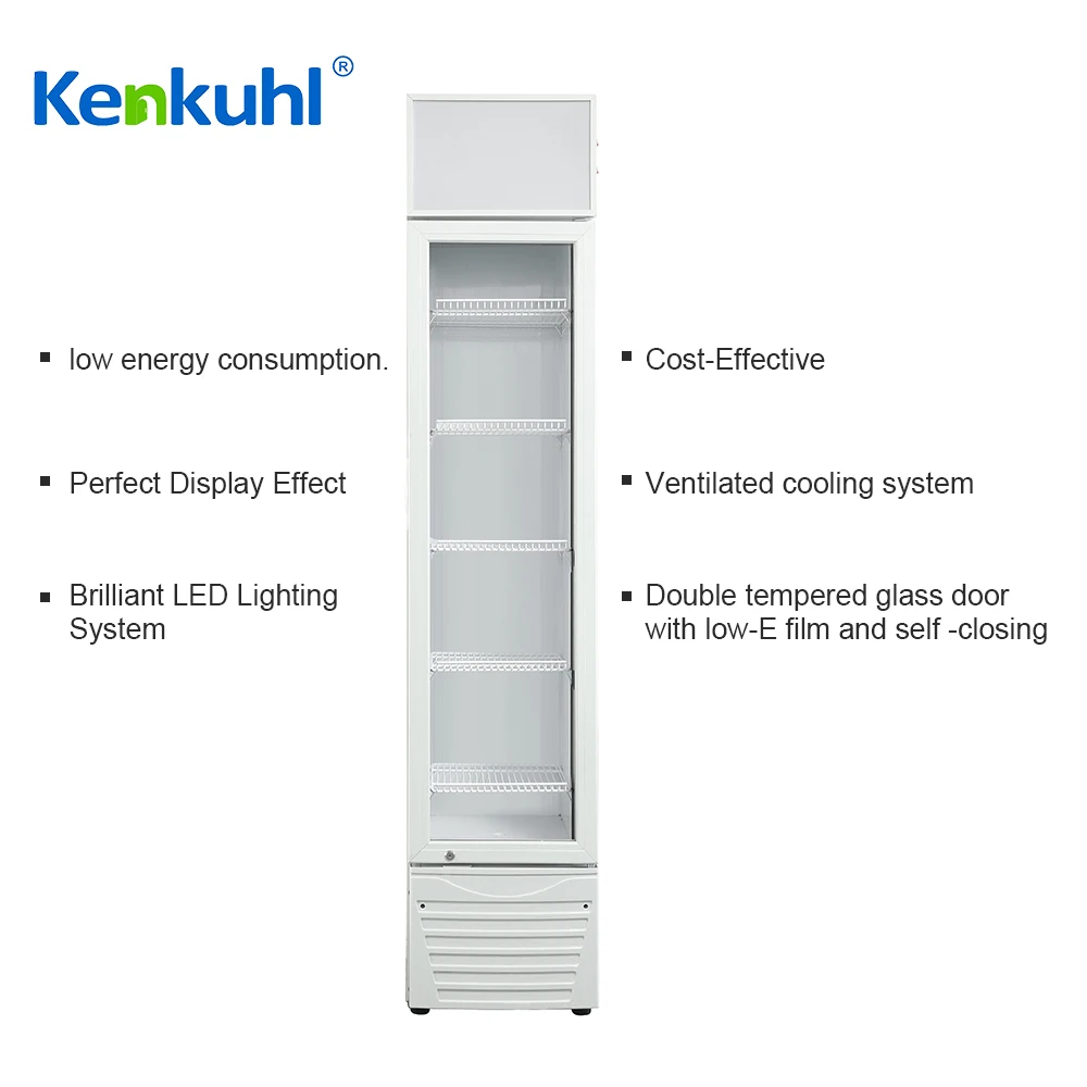 Kenkuhl commercial single door upright  wine bottle beverage cooler fridge refrigerator