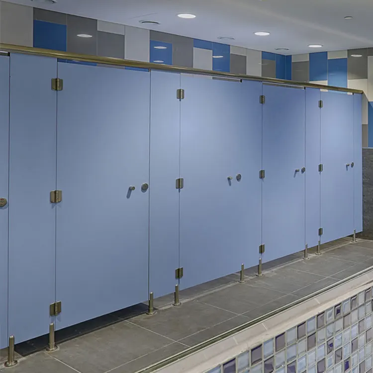 phenolic core  toilet partitions modular public toilet commercial restroom stalls dividers  plastic toilet partition systems