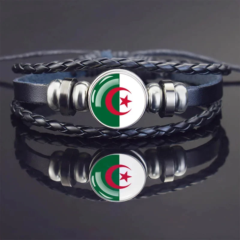 Custom Various Countries Europe Africa Asian Syrian Congo German Chad Bangladesh Kenyan Spanish Somali Somalia Flag Bracelets