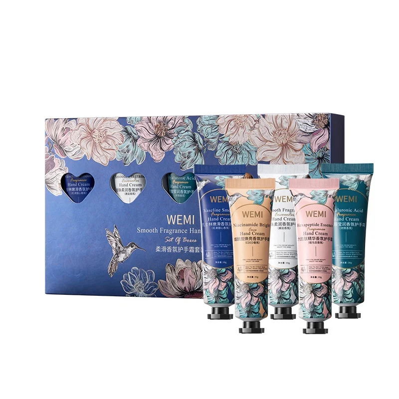 Silky Fragrance Hand Cream Vaseline Pearl Hyaluronic Acid Nicotinamide Hexapeptide Perfume Hand Cream Set