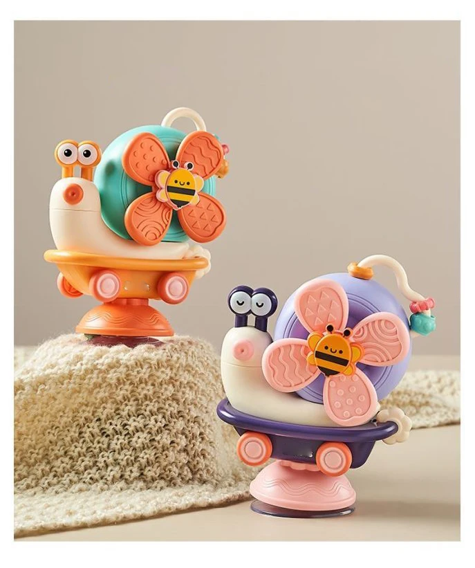 Multifunctional detachable sliding toy Cartoon windmill snail toy Bathroom toys
