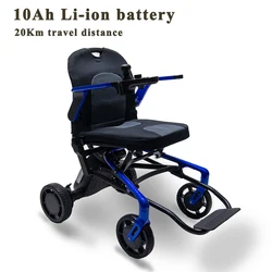 2020 Factory wholesale price lightweight foldable power chair electric wheelchair for elderly people