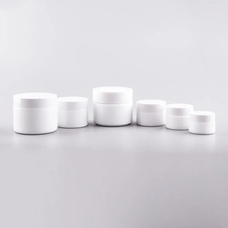 New Style 10g 20g 30g White Butter Cream Ceramic Glass Jar Cosmetic Packaging