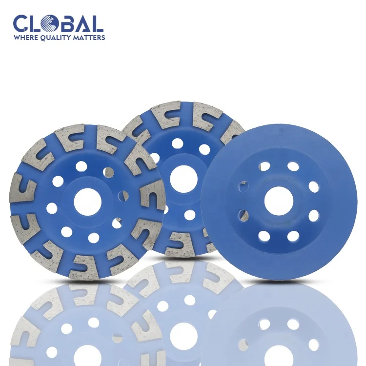 Factory Price 4 Inch 5 Inch U Tooth High-Grade Mill Polishing Disc Granite Marble Concrete Stone Grinder Diamond Cup Wheels