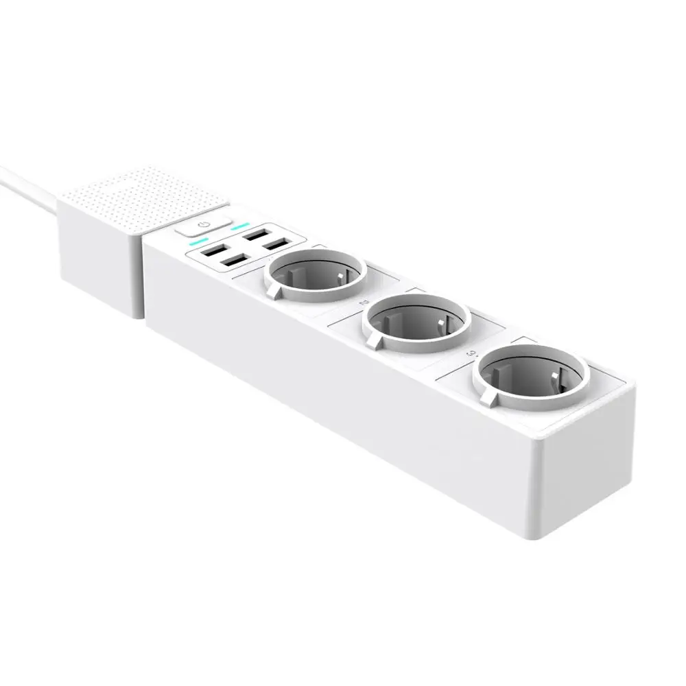  Tuya 4 usb-порт быстрой зарядки 3 европейская сетевая розетка с Siri Amazon echo и Google assistant wi-fi