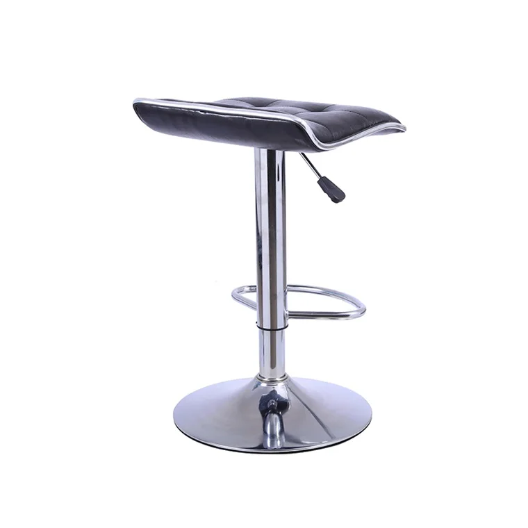 Top Grade Modern Pu Seat Adjustable High Metal Bar Stool for Kitchen Accept Customize Color