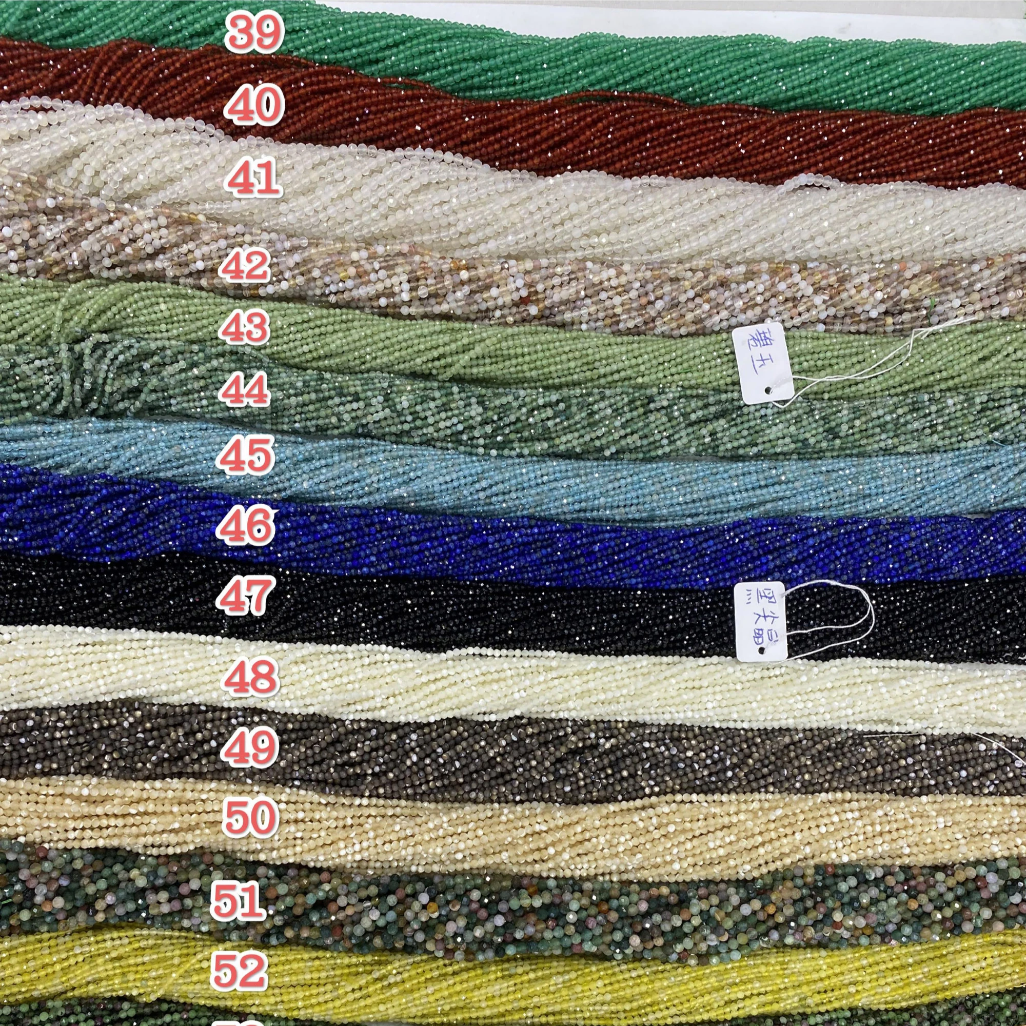 Wholesale Custom Round 3mm Natural Stone Beads Jewelry Making Diy Bracelet Necklace Loose Beads for Handmade Jewelry