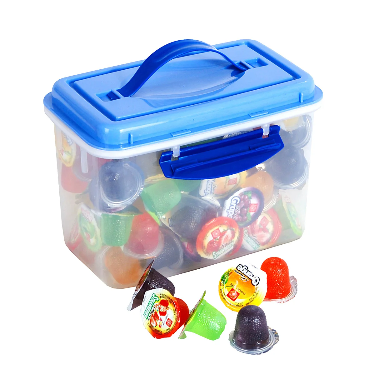 Mini jaleas 100pcs Round Jar Mini Fruit Jelly Pudding Cup