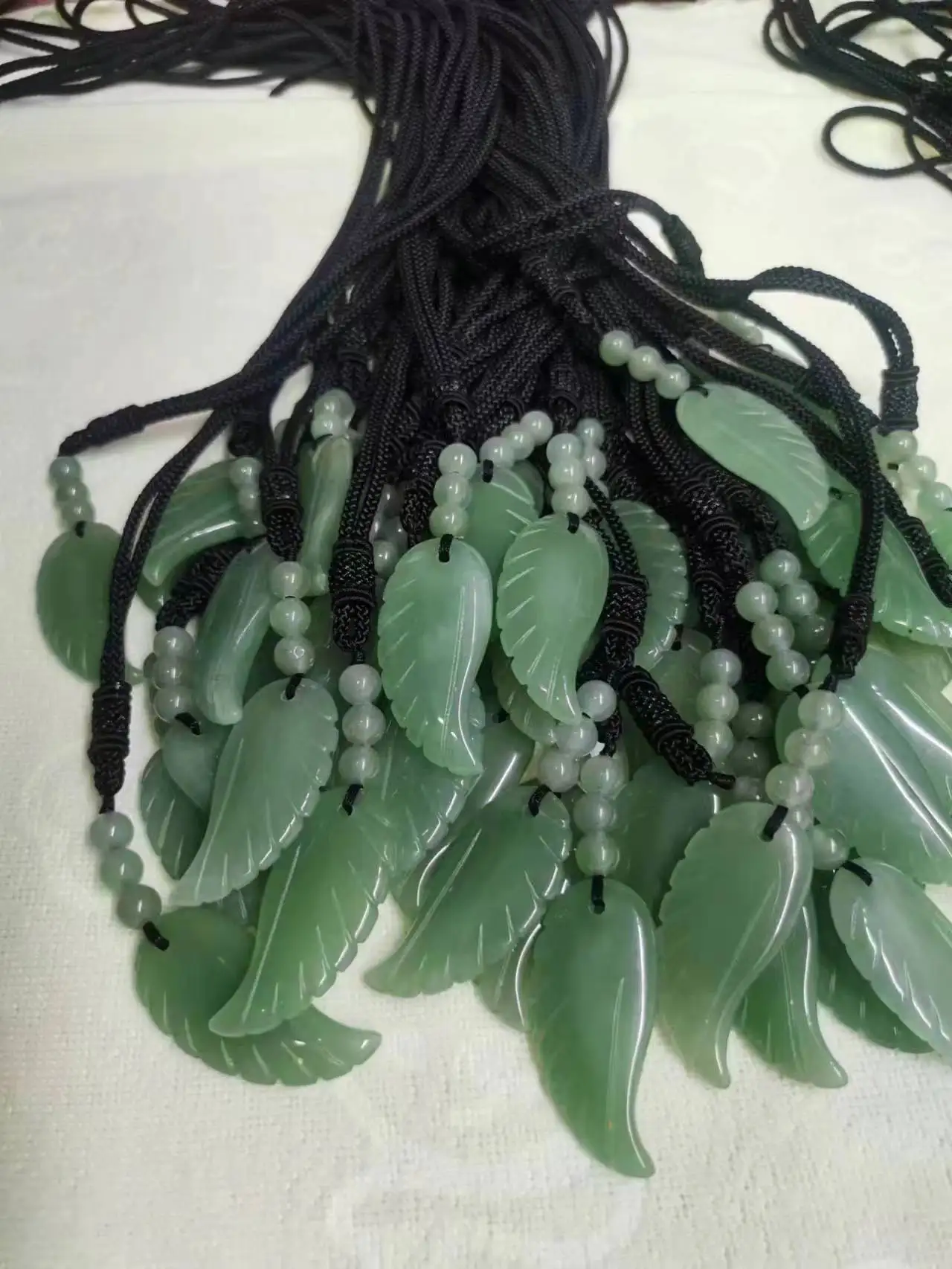 Wholesale natural rose green jade amethyst gemstone crystal carving angel wing pendant for Jewelry Making Crystal