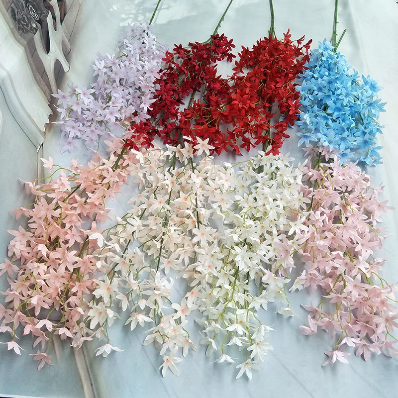 Cheap Orchid Plant Wedding Decoration Artificial Flower Hanging Decor