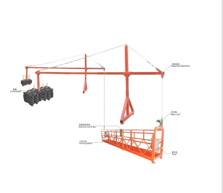ZLP630 Suspended Window Cleaning Construction Building Cradle Gondola Electric Lift Platform