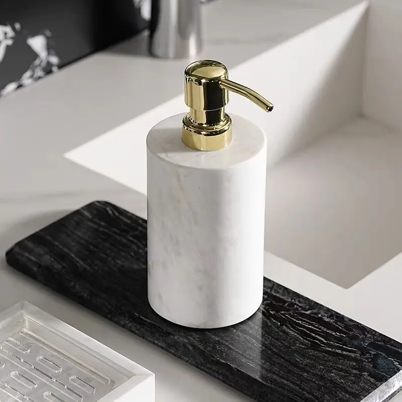 Wholesale High-end Custom Hand Wash Pump Set For Home & Hotel Decor For Shooting Props Storage Beige Wind Bathroom