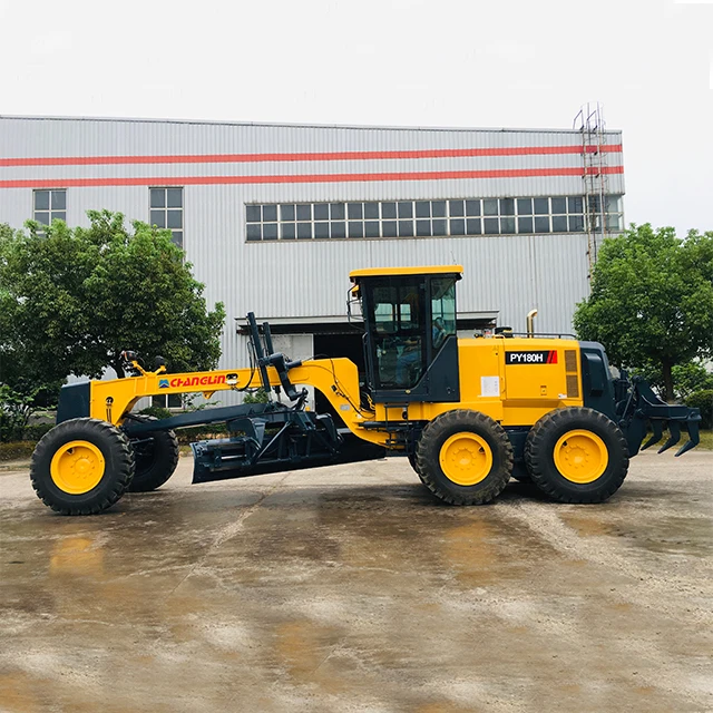 Export Proven Land Leveling SINOMACH Brand Motor Grader with top engine