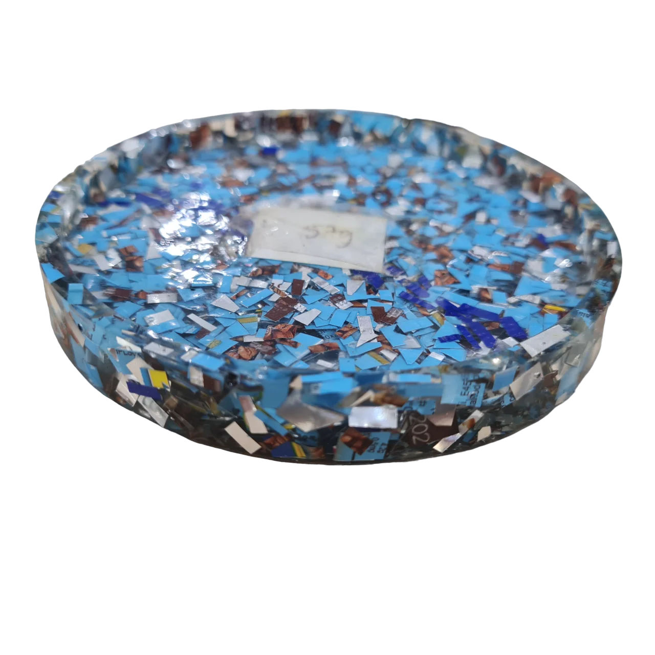 Resin Coaster Set Artistic Handcrafted for Sustainable Home Decor Chic Tabletop Accessory EcoFriendly Mosaic