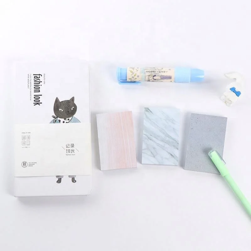 Wholesale Eco Recycled Creative Stone Texture Paper Tear-off Sticky Note Memo Pad
