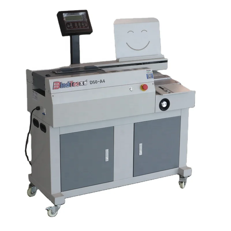 D50-A4 Single Roller Glue Binding Machine automatic hot melt book binder