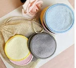  Органические бамбуковые хлопковые круглые чистящие супер мягкие Многоразовые моющиеся прокладки для снятия