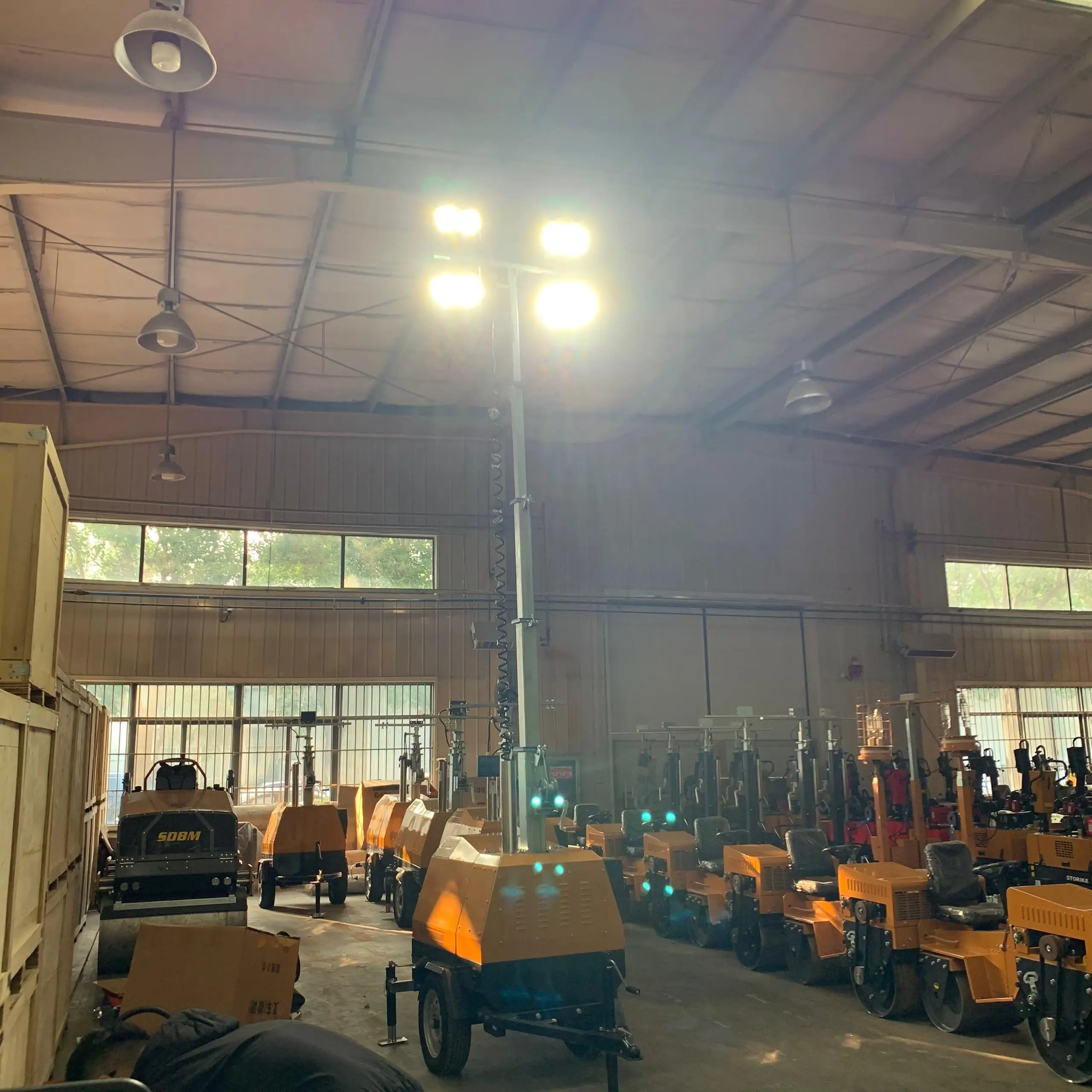 Outdoor lighting Lighting tower 5m 7m 9m Diesel engine EPA EURO5 certified engine