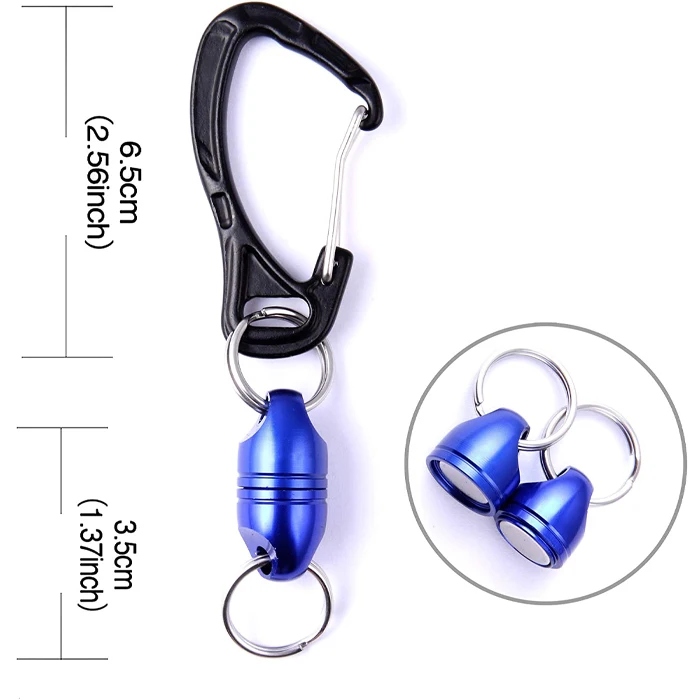 China Wholesale Aluminium Magnet Magnetic Key Holder Neodymium Keychain Magnet