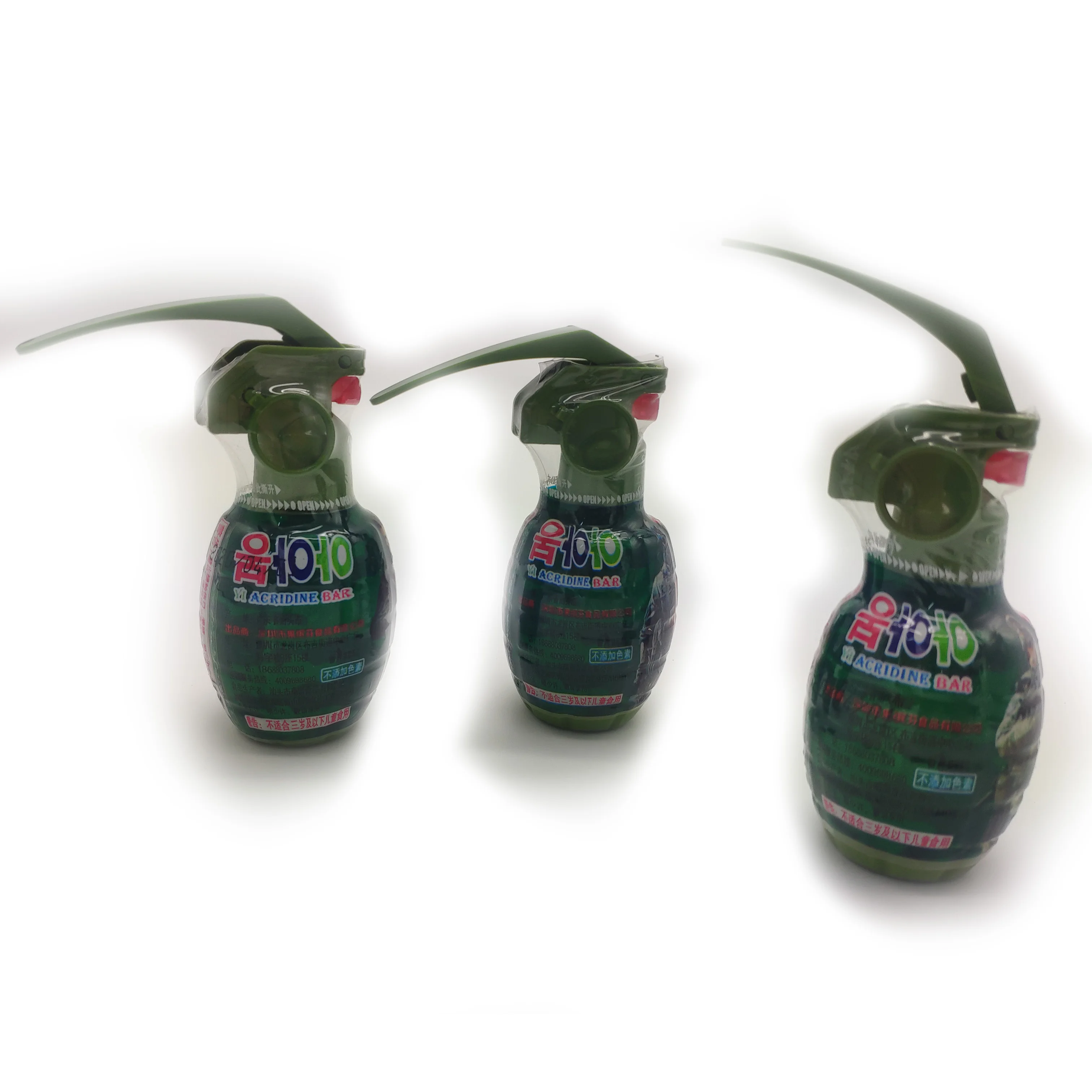 
Grenades shape fruity spray, boom spray, super sour spray candy for sale 