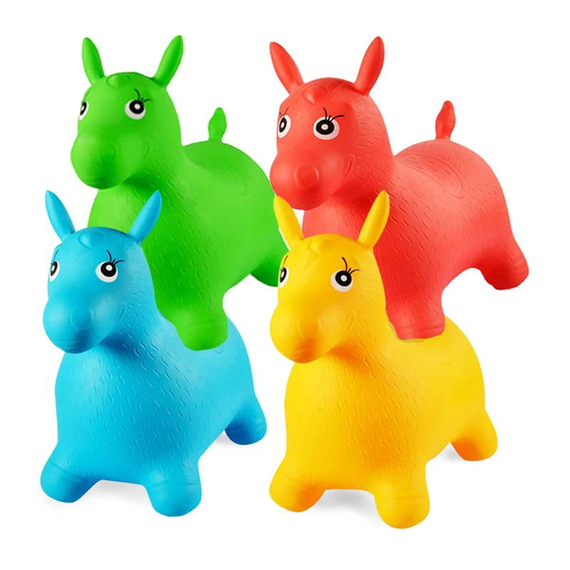 Promotional Kids Toy PVC Inflatable jumping animal horse