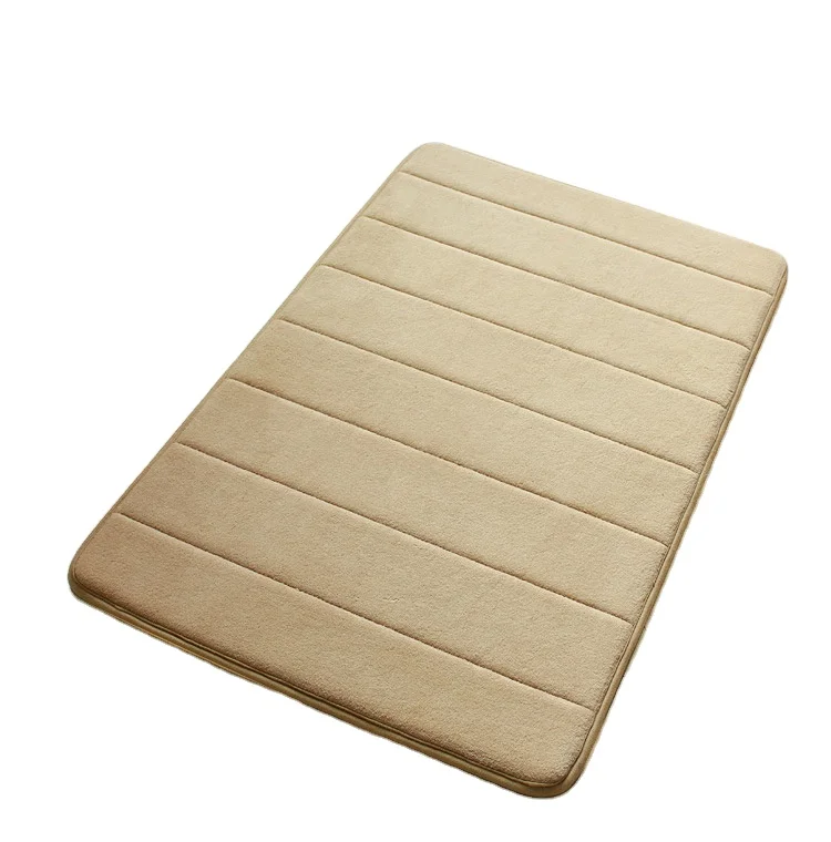 Memory Foam Kitchen Living Room Bathroom Toilet Floor Absorbent Non-Slip Coral Velvet Household Mat Carpet and Rug