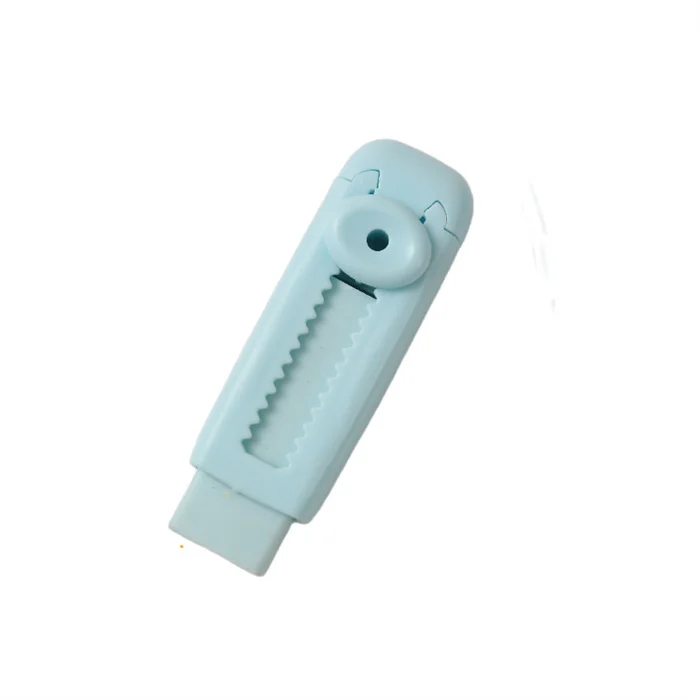 New come school supplies for students stationery custom printed different types cute push pull kawaii eraser set for Girls