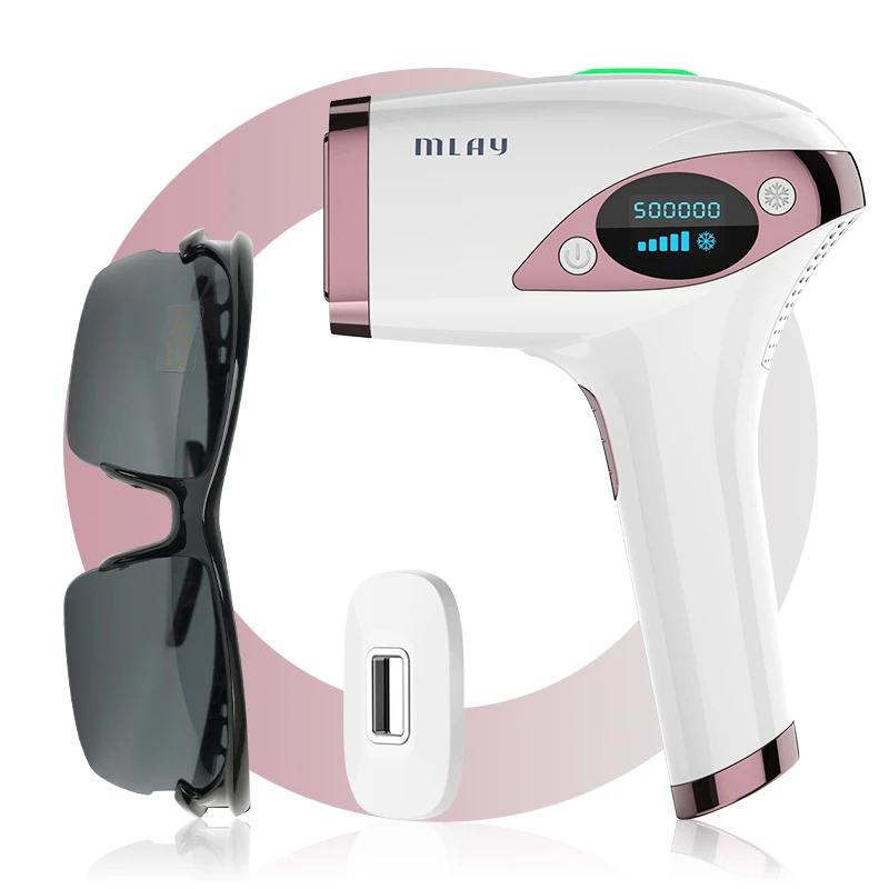 MLAY T4 Laser Hair Removal Machine Ice Cool Permanent IPL laser Epilator Hair Remover Device Mlay Laser for Body Facial Bikini