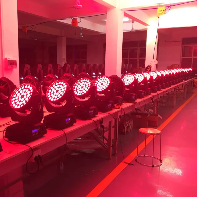 Hot sale 36*10W RGBW 4in 1 wash with zoom DMX512 LED moving head light