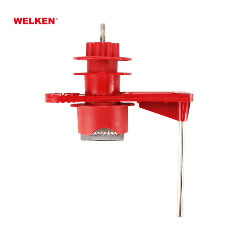 Valve Locking Device red Nylon and Alloy Safety Security Standard Single Arm Universal Ball Valve Lockout