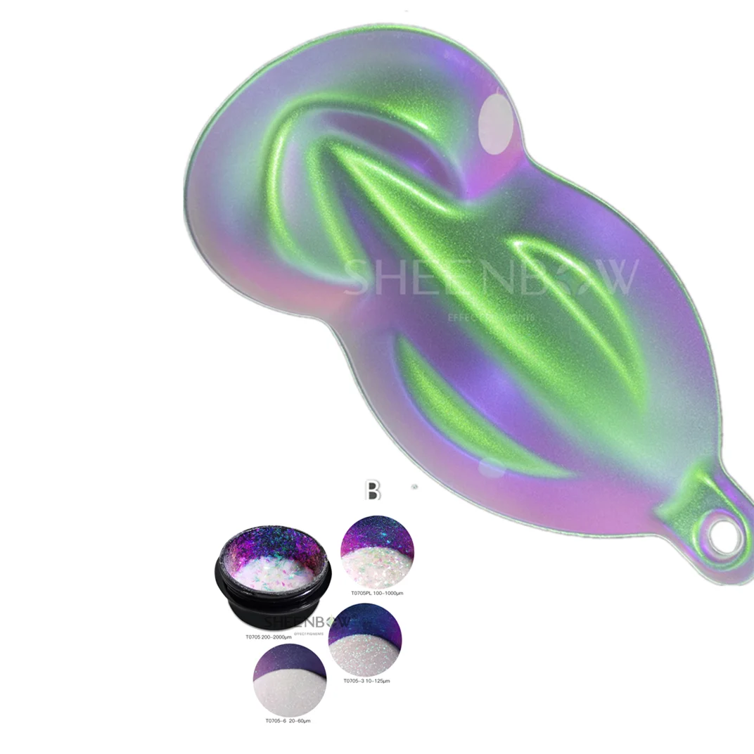 Sheenbow оптический меняющий цвет хамелеон, Пигментный Порошок Хамелеон для автомобильной краски, косметика