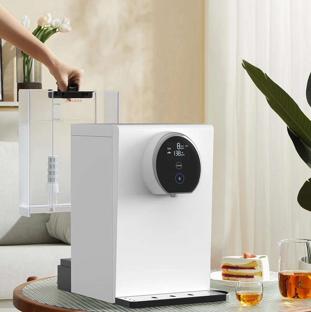 Factory Price Intelligent Countertop Tankless Direct Piping Hot 4 Stage RO Hydrogen Water Purifier Dispenser