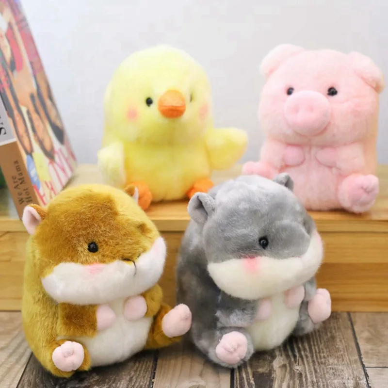 Manufacturer Customized Cute Ball Shaped Chubby Pink Pig Stuffed Animal Plush Toy for Kids Girls Boys Baby