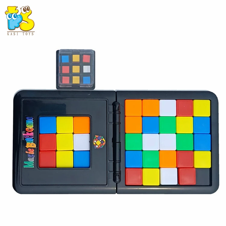 2020 новые детские головоломки настольные магические блоки игры красочные мобильные квадратные соревнования магический куб