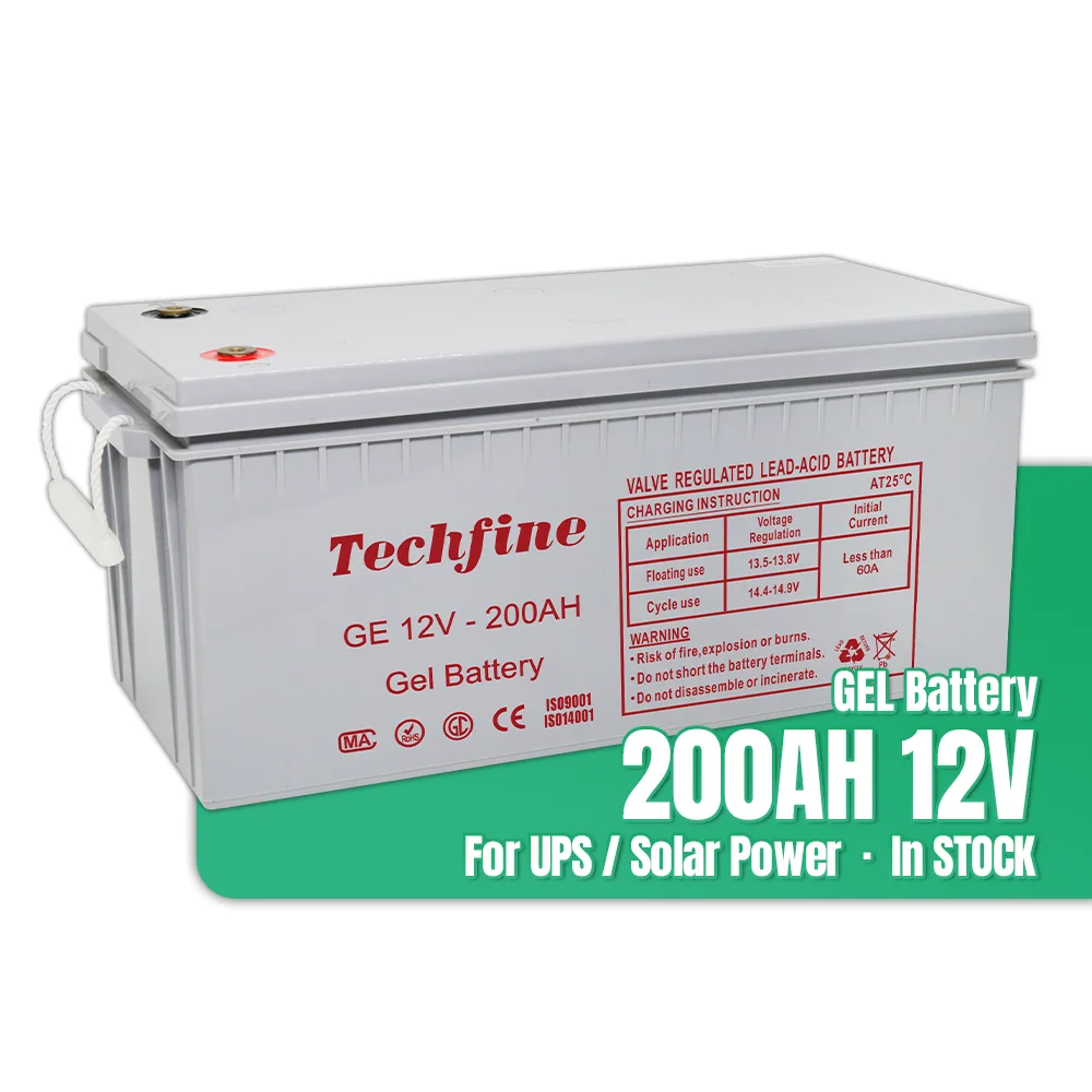 В наличии 12 батареи гель OEM ODM solaire batterie gel 200AH для системы хранения солнечной энергии и солнечного уличного освещения