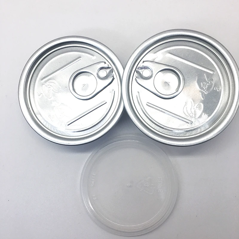 
Saferim Easy Open Ends Open Clear Cans Dry Pack Silver Aluminum Dry Herbs Round Metal Self Presstin Can 