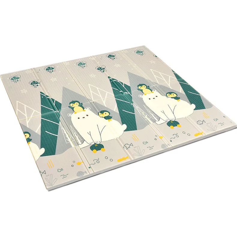 Gaming Key Board Waterproof Play Mat Baby Durable Easy Clean Waterproof XPE Foam with Fabric Covering Edge