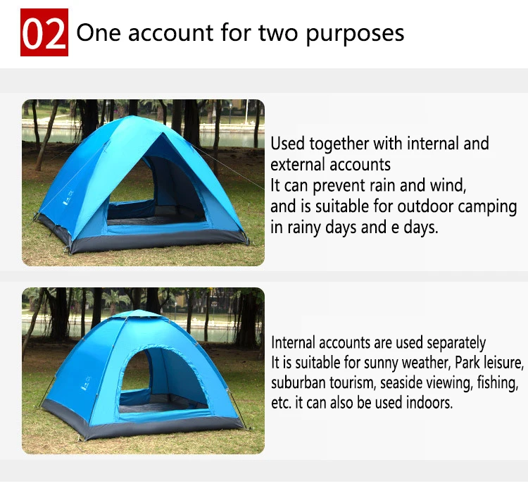 Cheapest  2 Person Ultralight Family Hiking  Waterproof Outdoor Camping  Tent