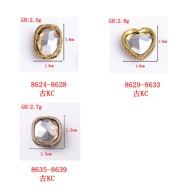 Cheap Wholesale Retro Nail Charm Rhinestones Alloy Punk Luxury Nail Art Supplies for  Nail Deco DIY Design