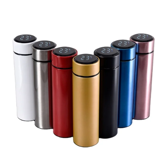 Wholesale Cheap Custom Logo Gift Stainless Steel 304 Smart Water Bottle Coffee Thermos with LED Temperature Display