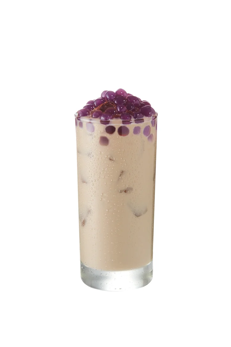 Wholesale Bubble Tea Ingredients Taro Flavor Raw Tapioca Pearl Ball 9.5mm Made In Taiwan