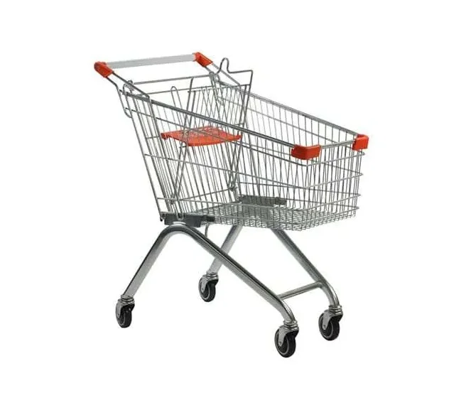 100L convenience shopping trolley  4 wheel shopping trolley supermarket push cart