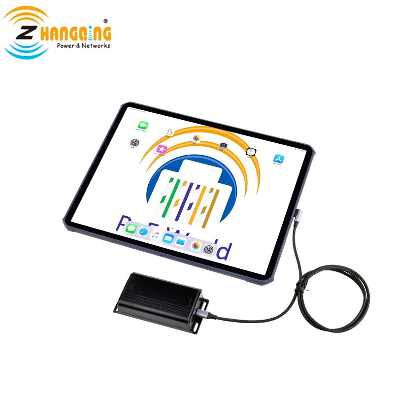 PoE+ to USBC Power + Data Compatible with Tablet Computer Like Microsoft Surface Go, Samsung Galaxy Tab, Google Pixel Phones