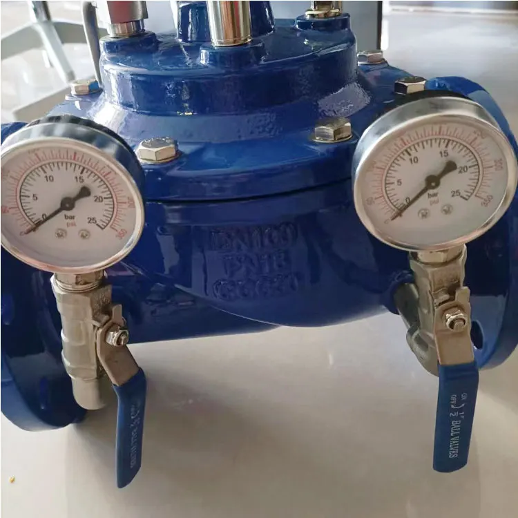 Manufacturers supply trench pressure relief valve 500X ductile iron fire clamp water level control valve