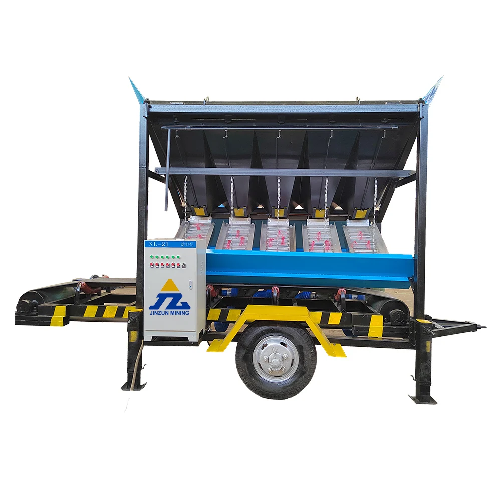 Portable Gold diamond Mining Machine Wind Blower Gravity Separator mini sluice box used in desert
