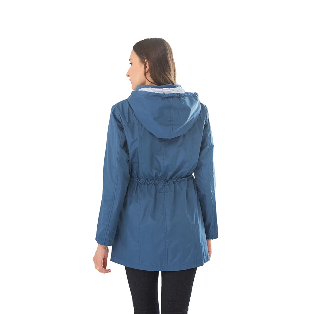 China Factory Waterproof Customized Wavepoint Girls  Reusable Rain Coat Poncho