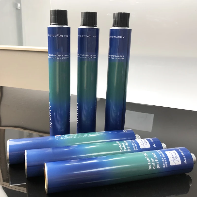 Environmentally friendly recyclable aluminum tube beauty cream tube for cosmetics