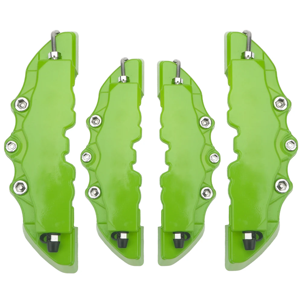 PUERXIN 2Pcs/Set 19/24/27CM Universal Car Caliper Covers Plastic  Front Rear 3D Disc Brake Caliper Cover