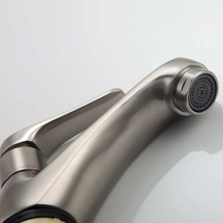 Brushed Nickel Basin Faucets Mixer Zinc Alloy Popular in Russia Brass Carton Box Mall Modern Contemporary Asia Brushed Rose Gold