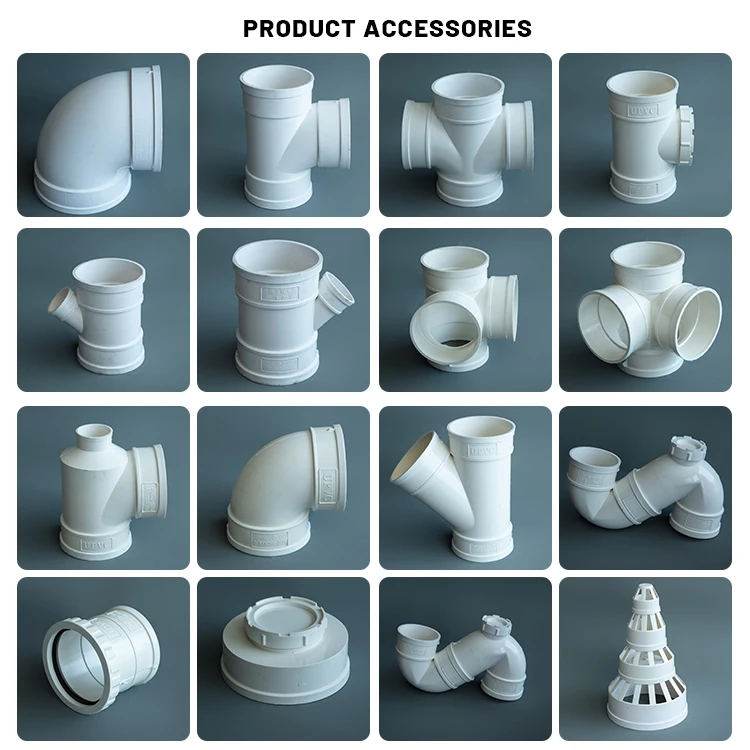 Large Diameter Pvc Pipe 110mm 160mm 200mm 250mm Upvc Pvc Water Supply Irrigation Drainage Pipe